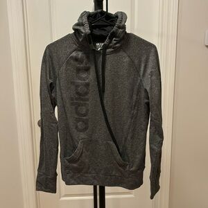 Adidas grey hoodie womens